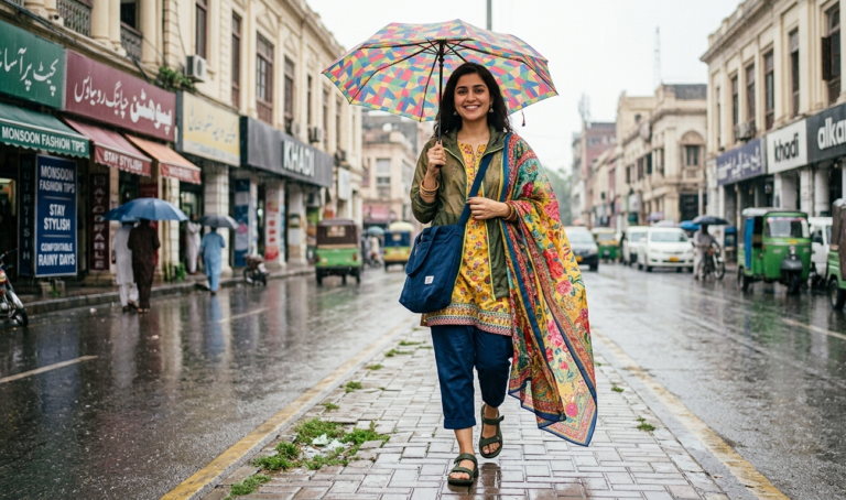 Monsoon Fashion Tips for Pakistani Women: Stay Stylish and Comfortable During Rainy Days