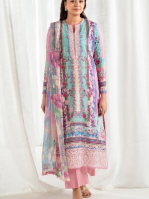 Premium quality pure lawn fabric, this beautiful 3-piece