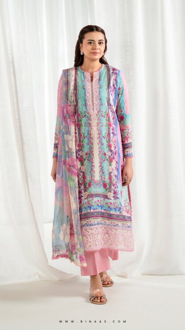 Premium quality pure lawn fabric, this beautiful 3-piece