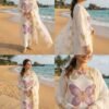Maria B Luxury Festive Embroidered Lawn Suit with Khaadi Net Dupatta