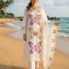 Maria B Luxury Festive Embroidered Lawn Suit with Khaadi Net Dupatta