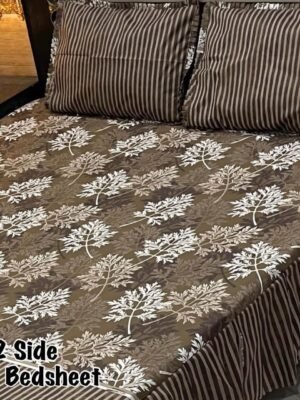 Premium 3-Piece Stitched Frill Bedsheet Set