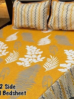 Premium 3-Piece Stitched Frill Bedsheet Set