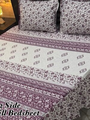 Premium 3-Piece Stitched Frill Bedsheet Set