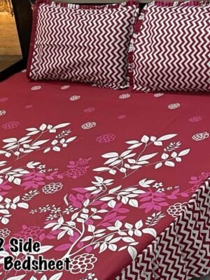 Premium 3-Piece Stitched Frill Bedsheet Set