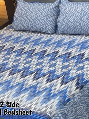 Premium 3-Piece Stitched Frill Bedsheet Set