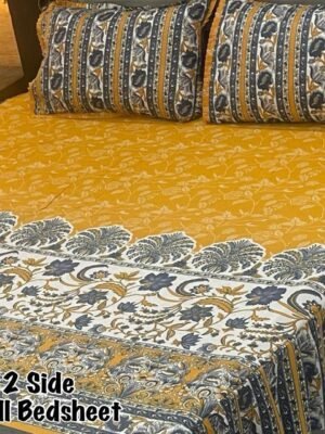 Premium 3-Piece Stitched Frill Bedsheet Set