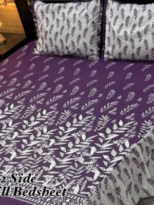 Premium 3-Piece Stitched Frill Bedsheet Set