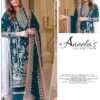 ANEELAS Luxury Embroidered Cotton 3 Piece Suit