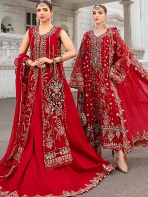 Maria B Chiffon Embroidered Suit MBC-1098 – Premium Semi Pure Chiffon Collection